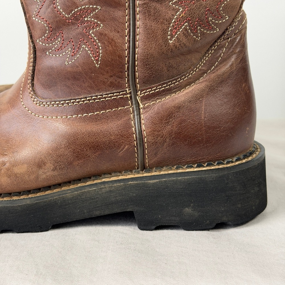 Ariat Fatbaby Heritage Brown Leather Western Boots 10001183 Womens 9B - Picture 14 of 16